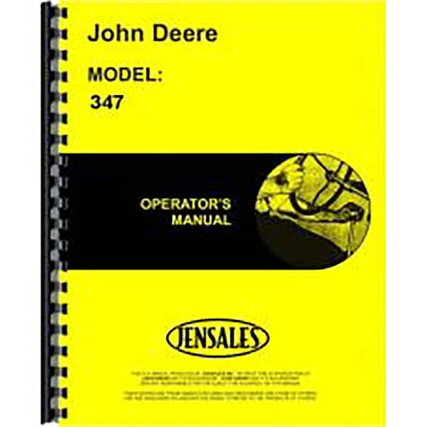 Aftermarket New Fits John Deere 347 Baler Operator's Manual RAP1311196 - main